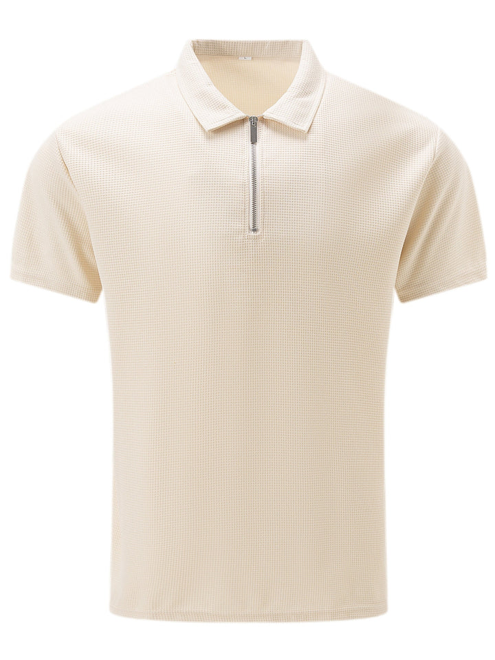 ZIPPER SHORT SLEEVE SHIRT FOR MEN