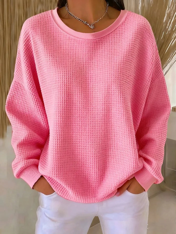 BEAUMONT NICE | PULL OVERSIZE EN MAILLE GAUFRÉE POUR FEMME