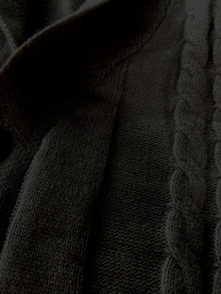TEXTURED KNIT CARDIGAN FOR MEN