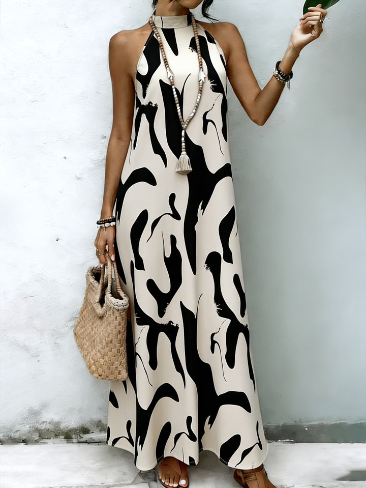 BEAUMONT NICE | ROBE MAXI HALTER CHIC POUR FEMMES