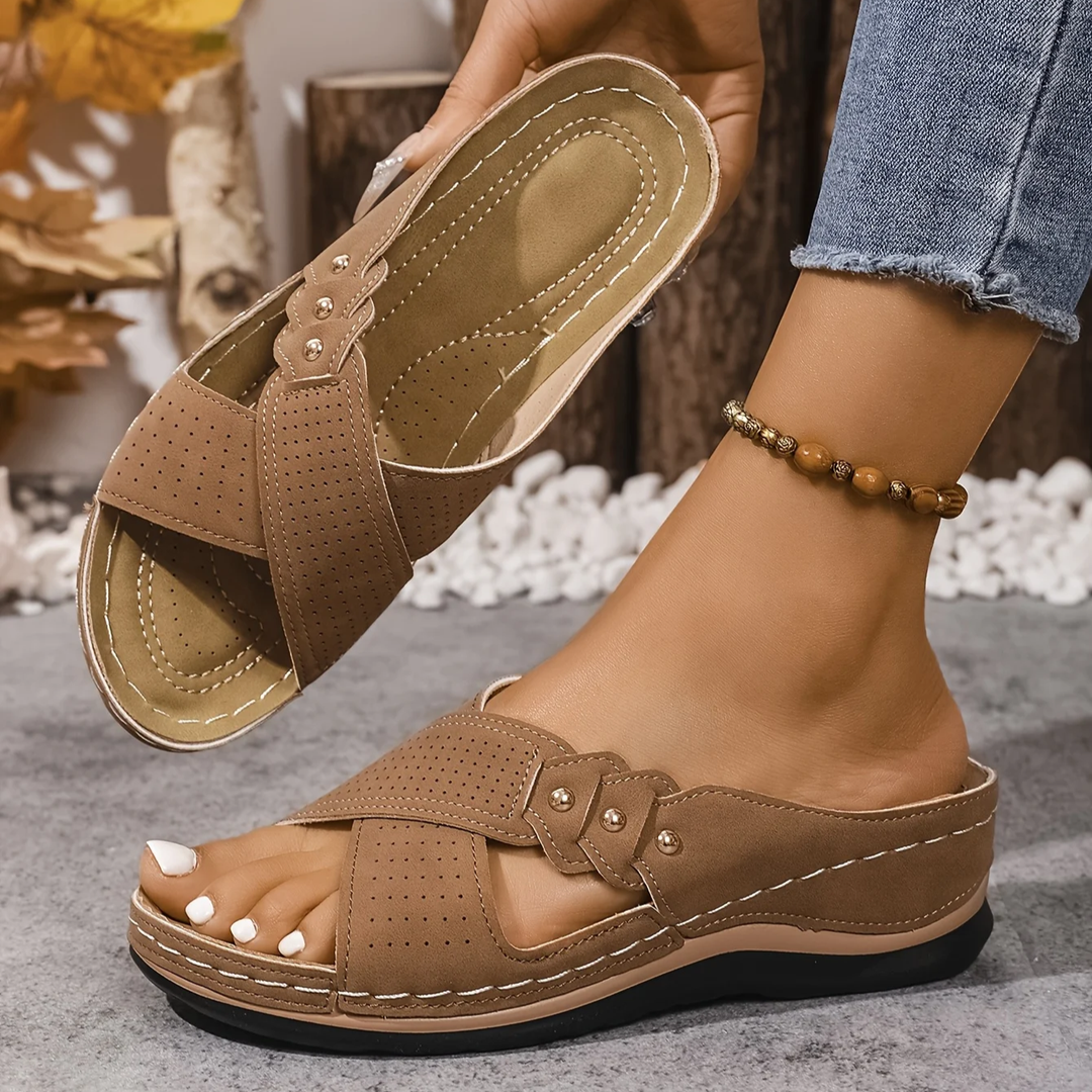 BEAUMONT NICE | SANDALES À TALON COMPENSÉ CHIC POUR FEMMES