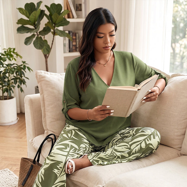 BEAUMONT NICE | ENSEMBLE DEUX PIÈCES À MOTIFS POUR FEMMES