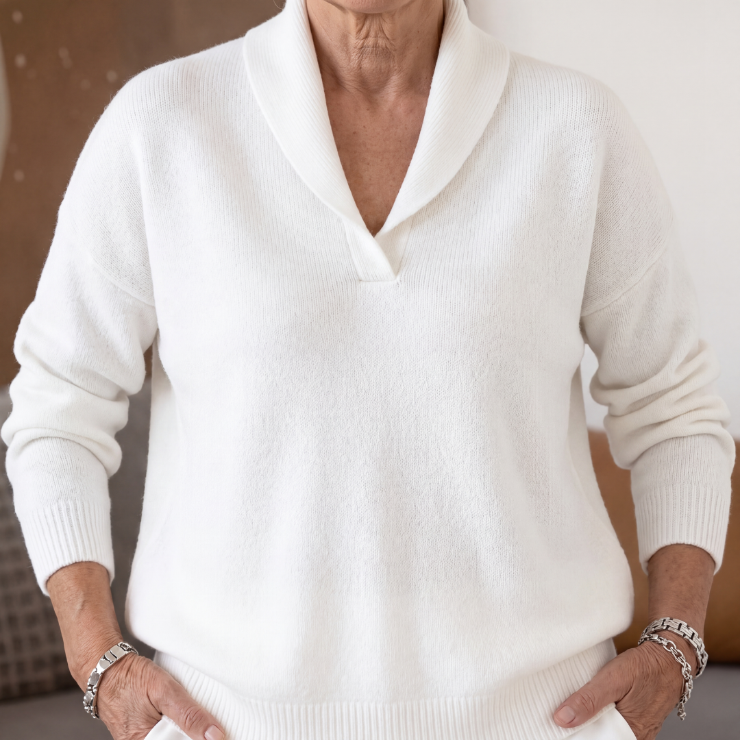 BEAUMONT NICE | PULL AMPLE À COL EN V POUR FEMMES