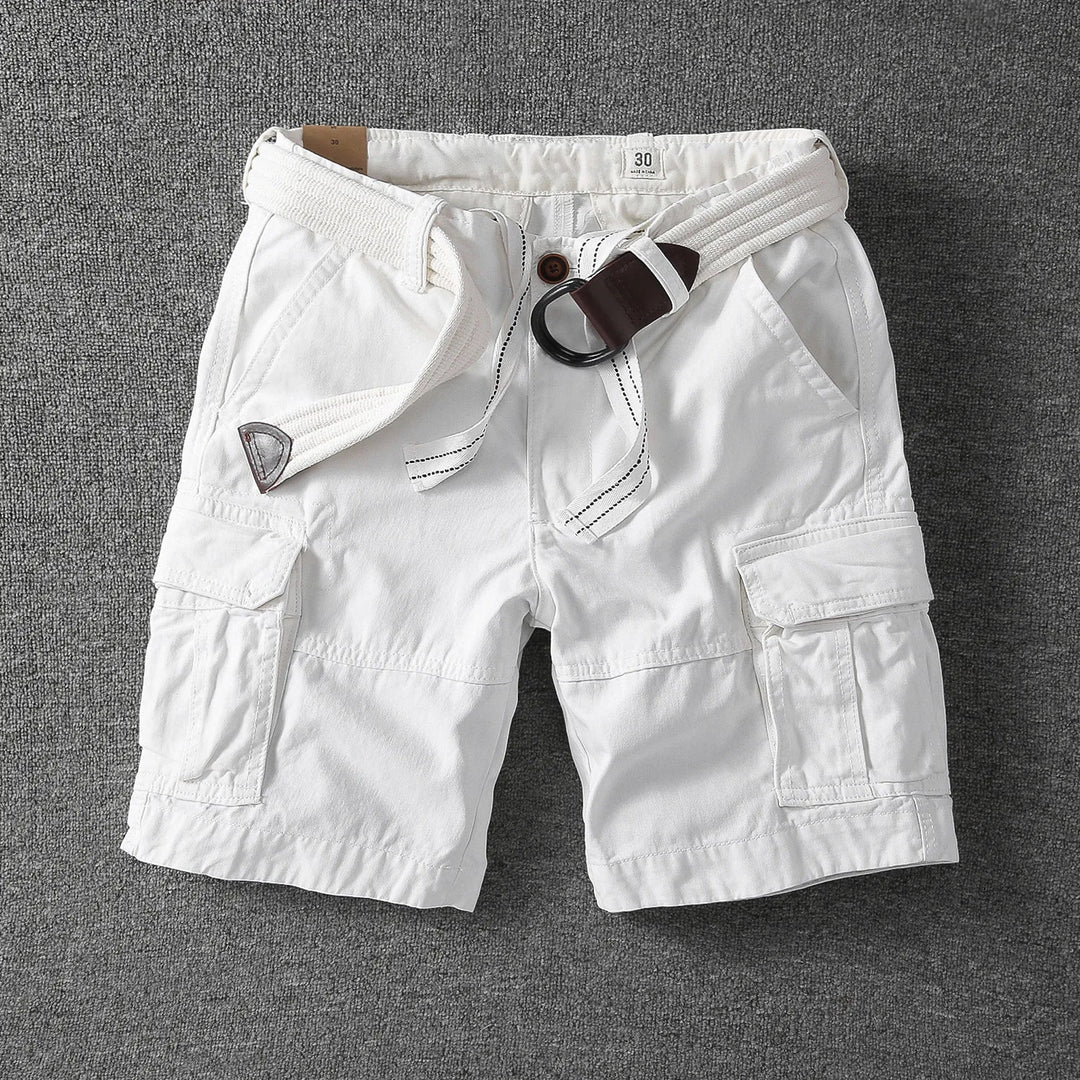 COTTON CARGO SHORTS FOR MEN