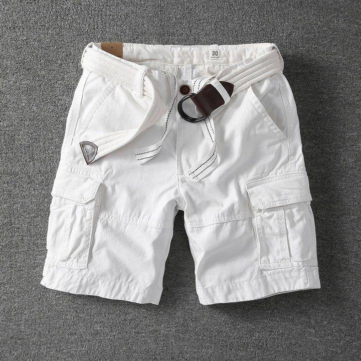 COTTON CARGO SHORTS FOR MEN