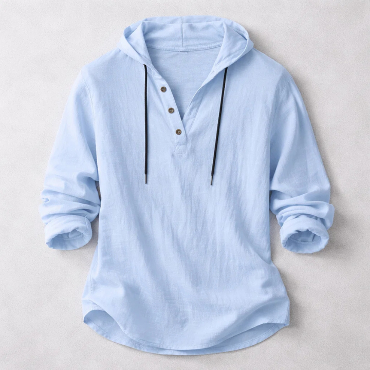 RELAXED HENLEY SHIRT FOR MEN