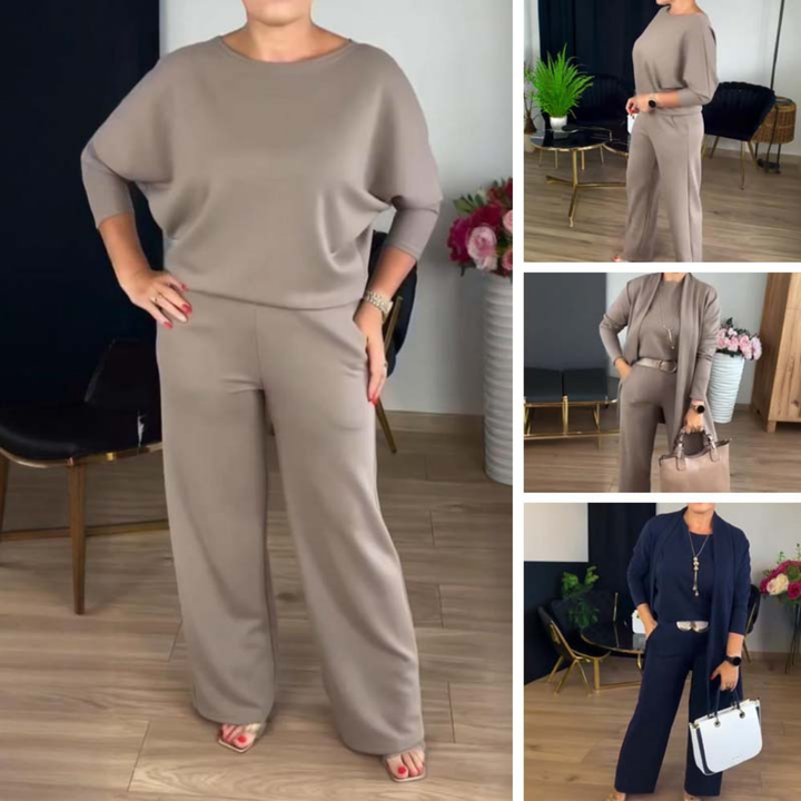 BEAUMONT NICE | ENSEMBLE MAILLE TROIS PIÈCES POUR FEMMES
