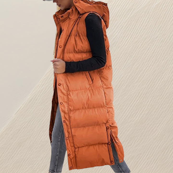 BEAUMONT NICE | GILET QUILTÉE LONGUE DÉTENDUE POUR FEMMES