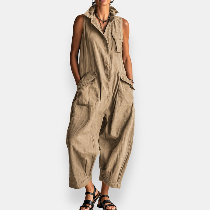 BEAUMONT NICE | COMBINAISON CARGO SANS MANCHES POUR FEMMES