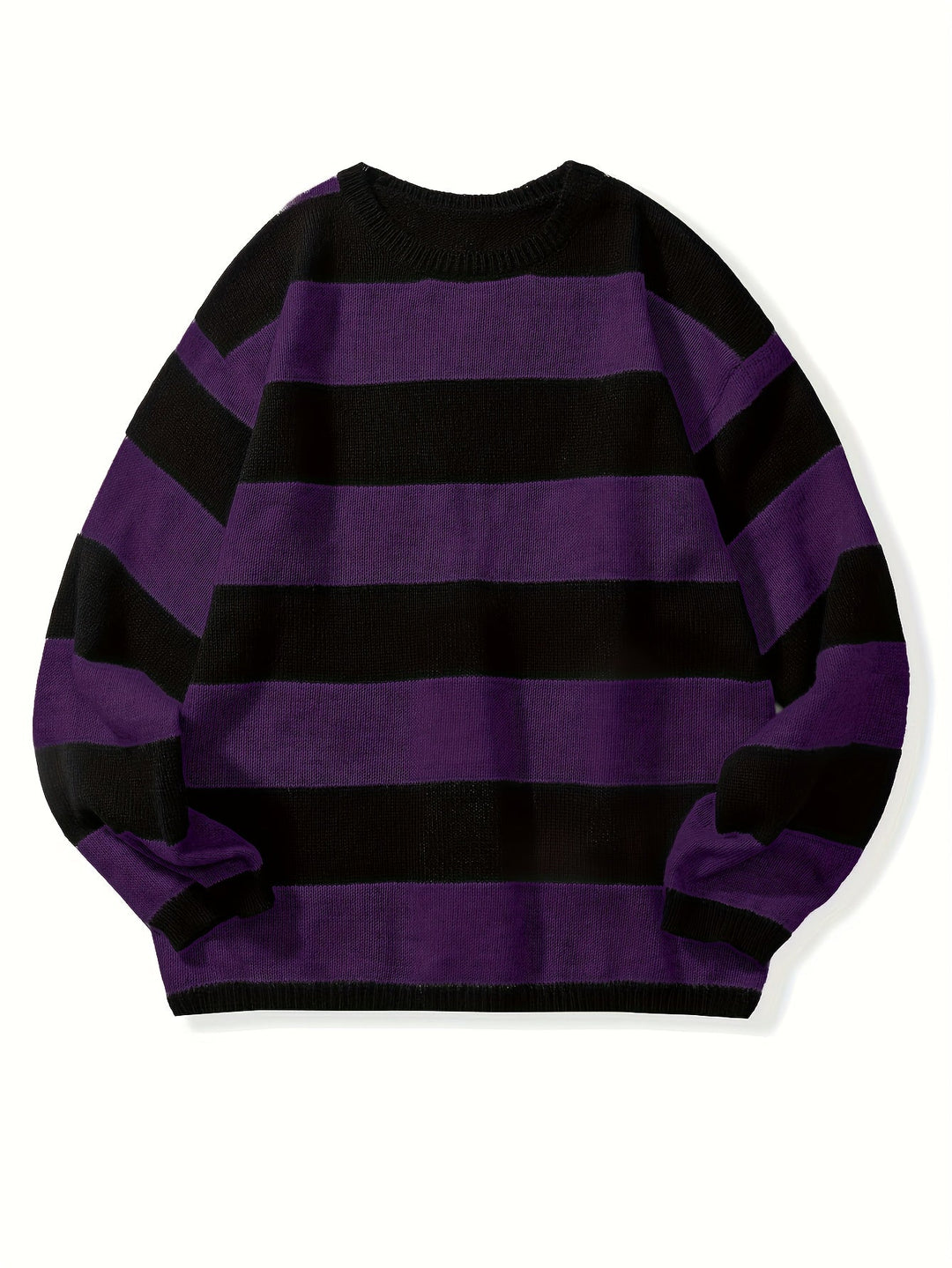 STRIPED KNIT PULLOVER FOR MEN