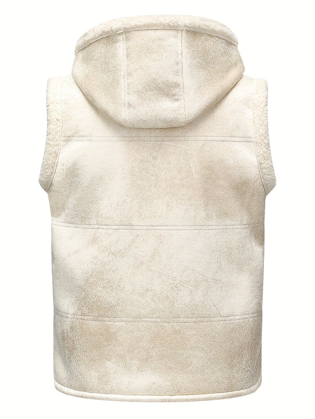 HOODED FUR-LINED VEST FOR MEN