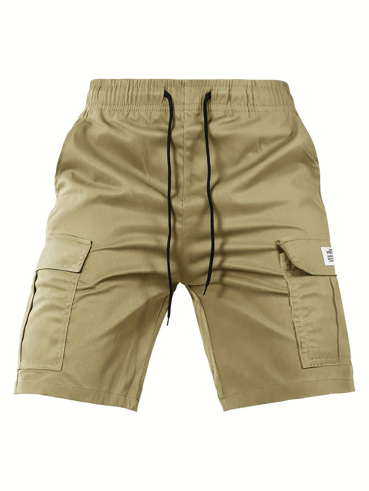 ELASTIC CARGO SHORTS FOR MEN