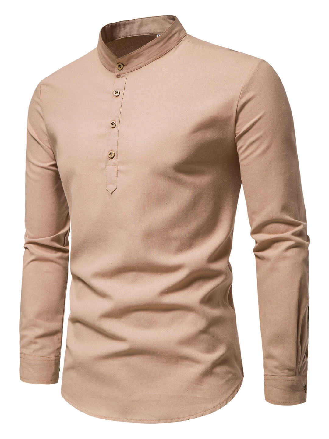 COTTON HALF PLACKET SHIRT FOR MEN