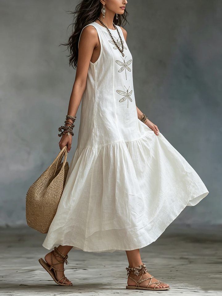 BEAUMONT NICE | CHIC ROBE MAXI SANS MANCHES POUR FEMMES