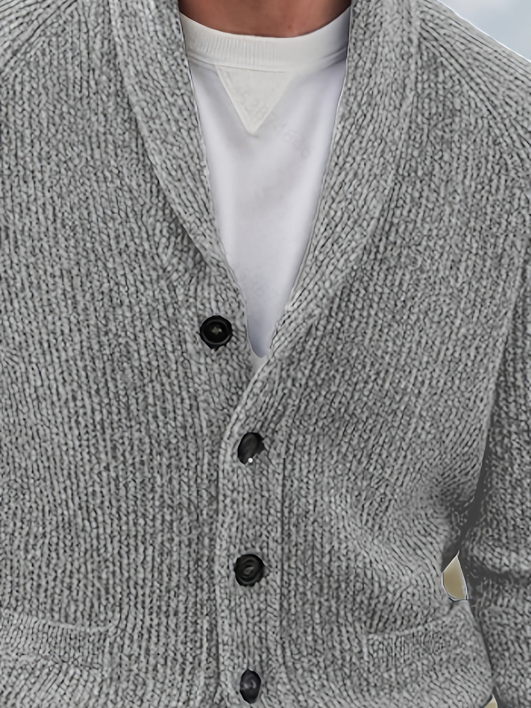 BUTTON KNIT CARDIGAN FOR MEN