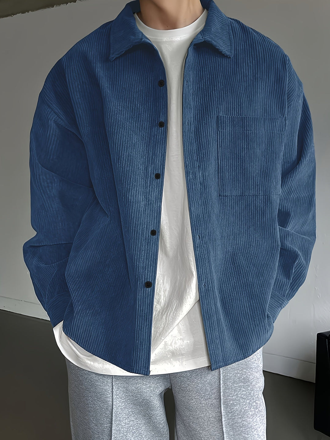 LOOSE BUTTON SHIRT FOR MEN