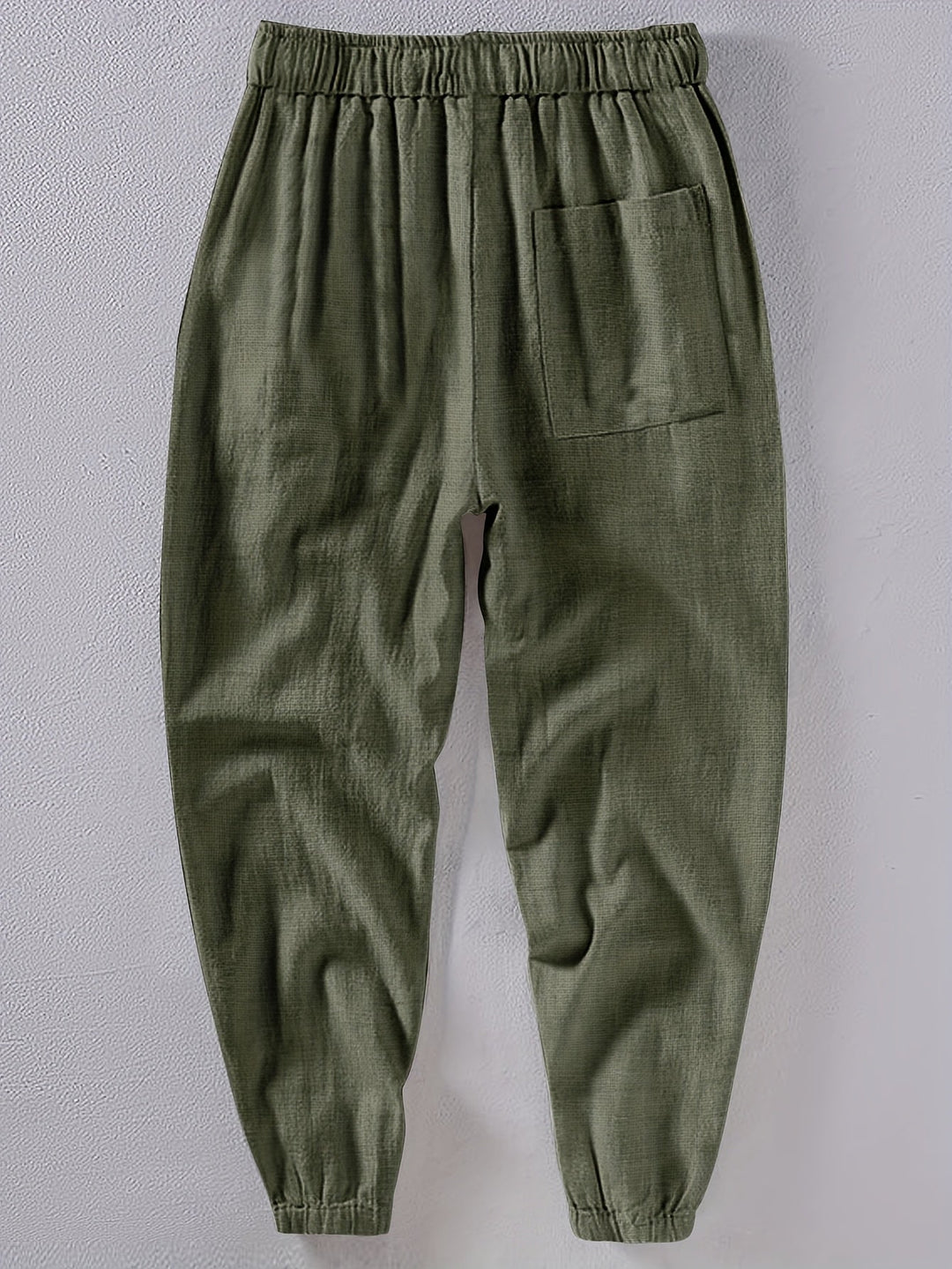 LINEN LOOSE POCKET TROUSERS FOR MEN