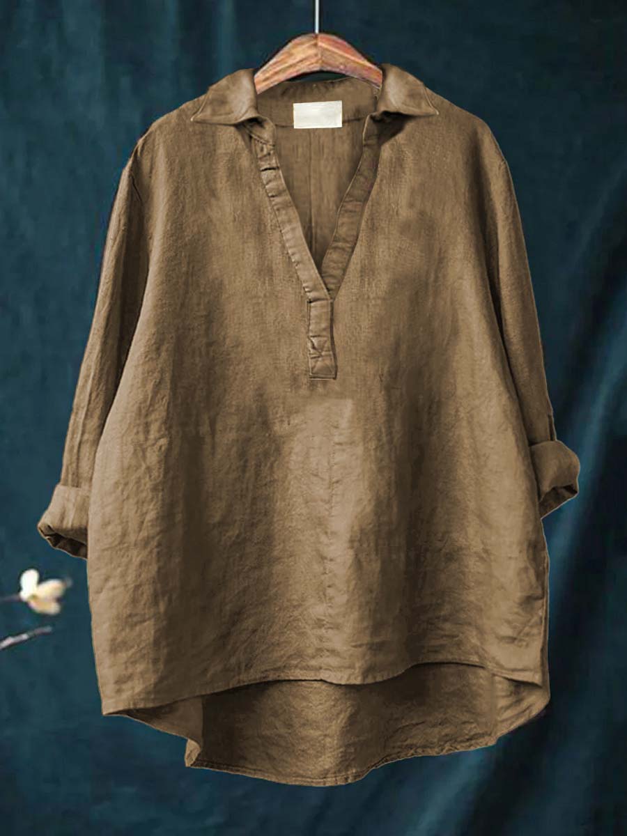 BEAUMONT NICE | BLOUSE COL V POUR FEMMES