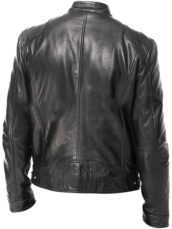 ZIP MOTORCYCLE JACKET FOR MEN