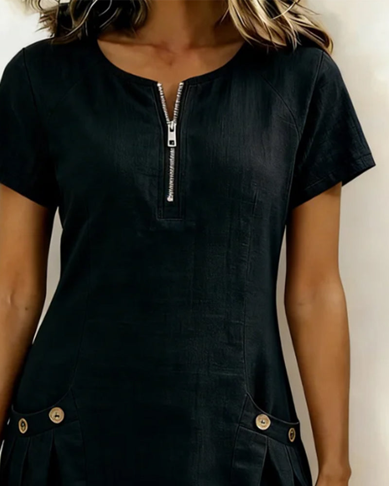 BEAUMONT NICE | ROBE À POCHES ZIPPÉES POUR FEMMES