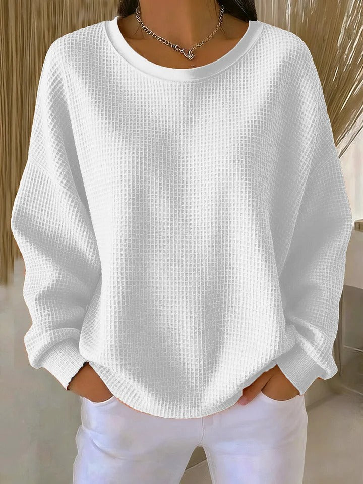 BEAUMONT NICE | PULL OVERSIZE EN MAILLE GAUFRÉE POUR FEMME