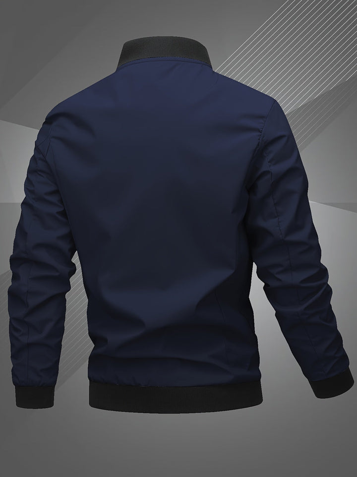 EMBROIDERED BASEBALL JACKET FOR MEN