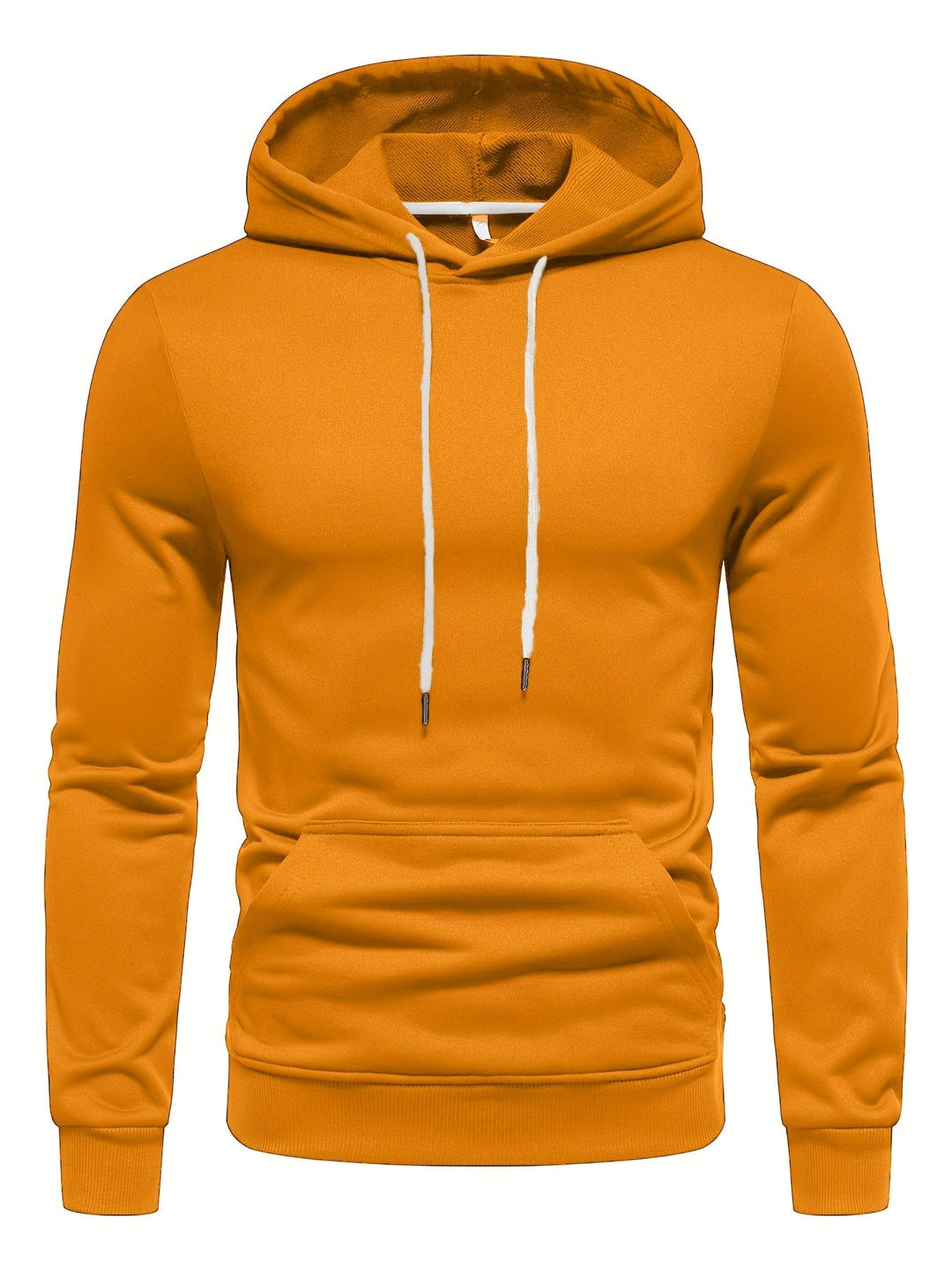 SOLID DRAWSTRING HOODIE FOR MEN