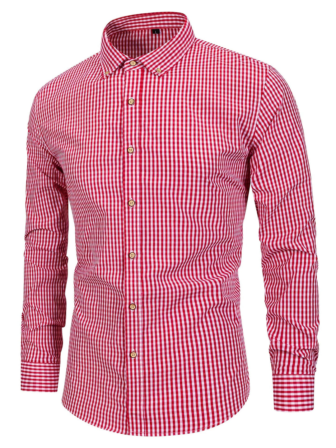 PLAID BUTTON-UP SHIRT FOR MEN