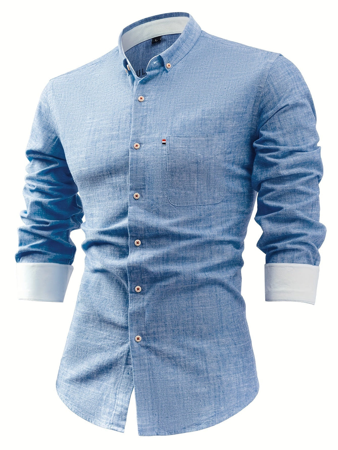 LAPEL COTTON SHIRT FOR MEN