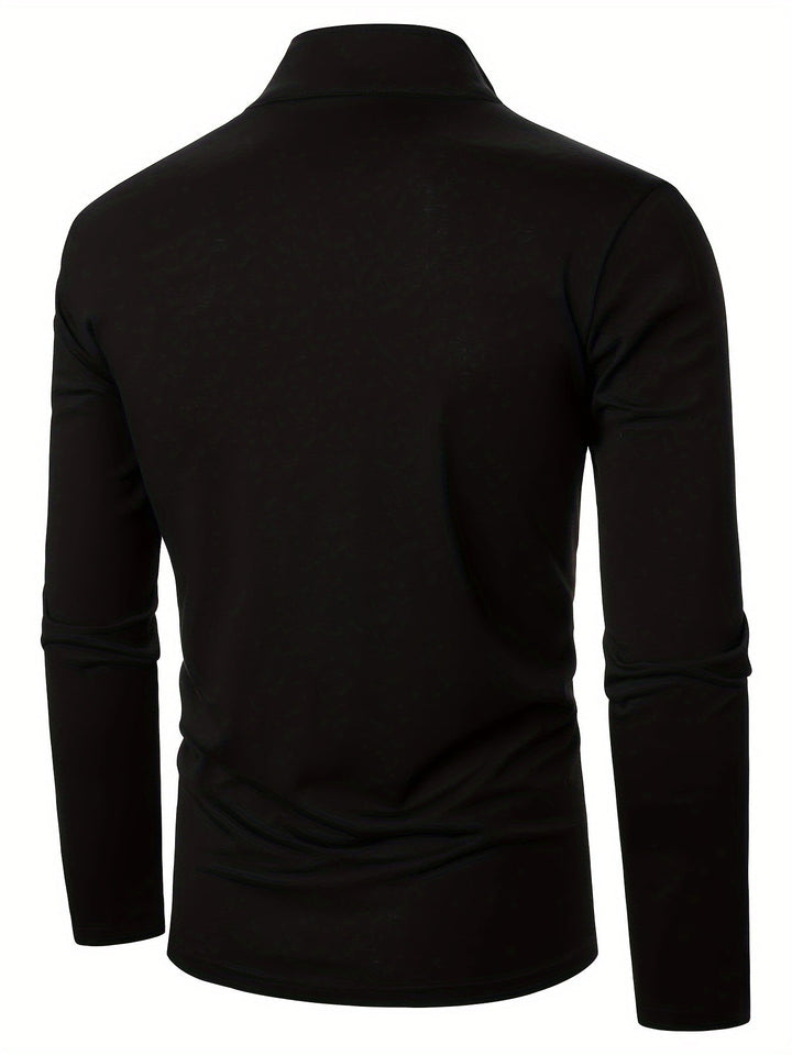 COLOR BLOCK ZIP SHIRT FOR MEN