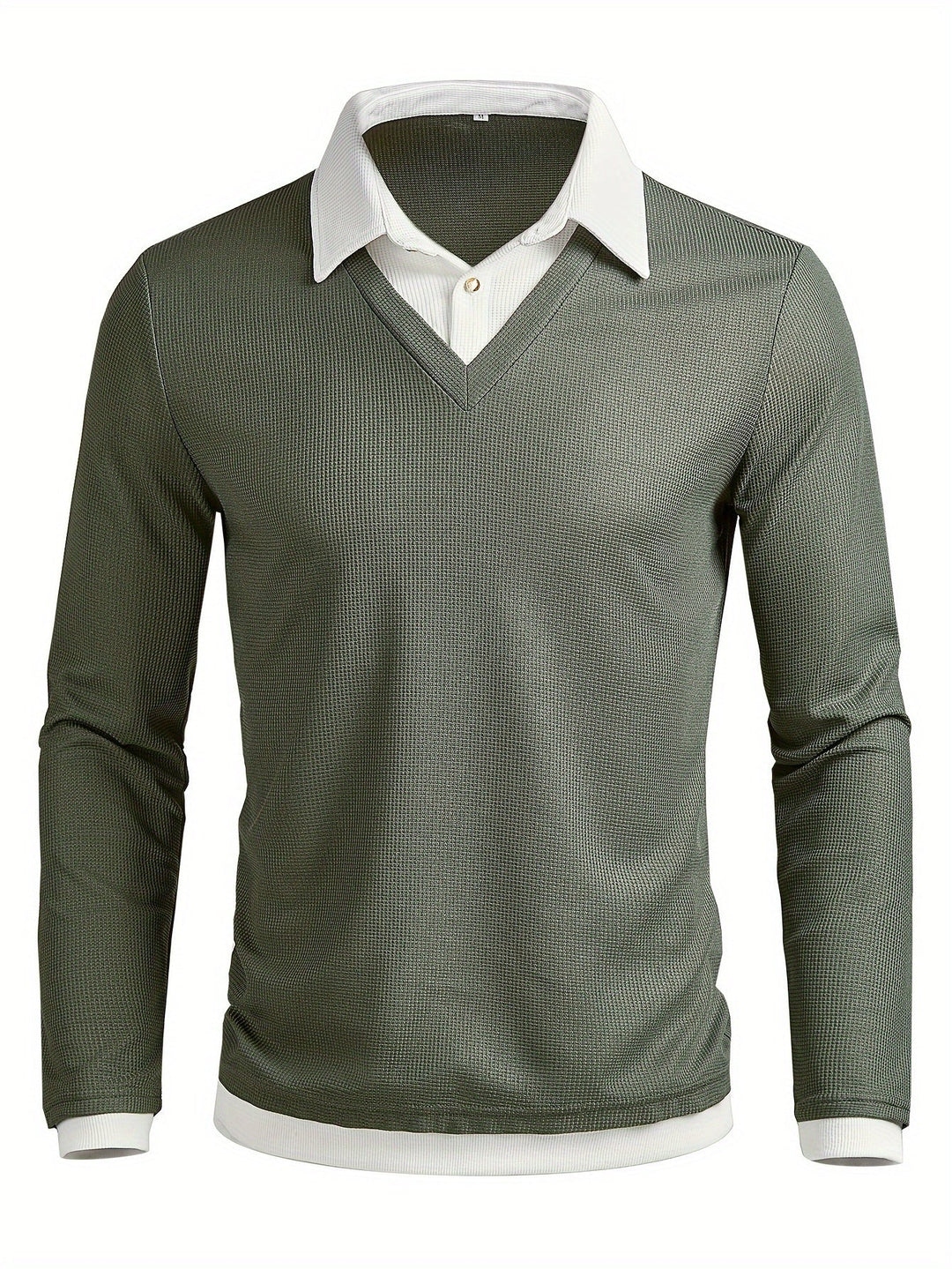 TEXTURED COLOURBLOCK POLO FOR MEN