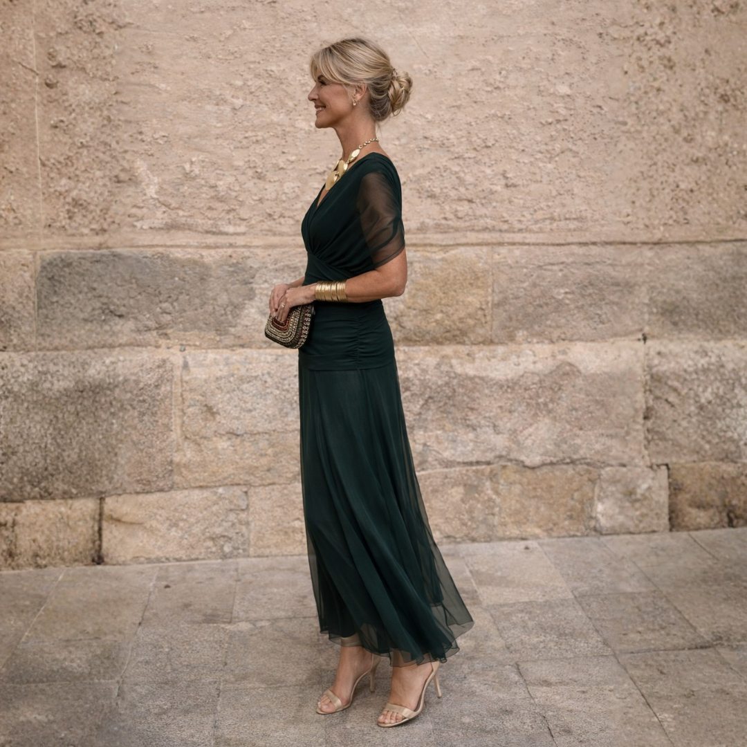 BEAUMONT NICE | ROBE DE SOIRÉE EN MERVEILLE DRAPÉE POUR FEMMES