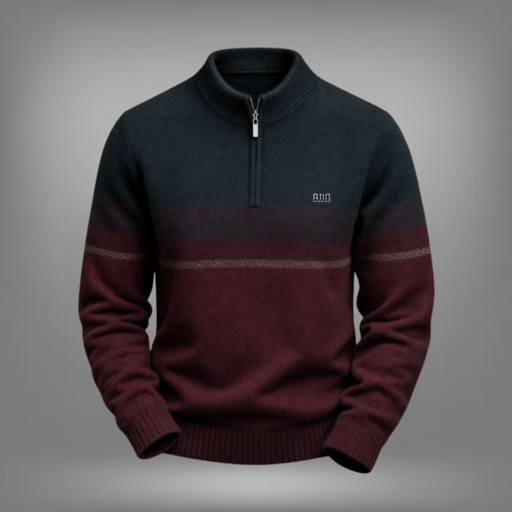 Pull demi-zip en laine premium Warren™