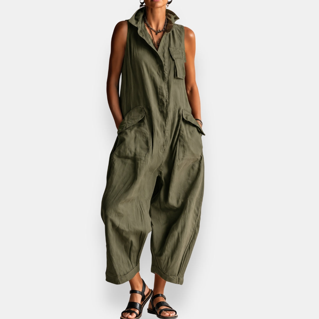 BEAUMONT NICE | COMBINAISON CARGO SANS MANCHES POUR FEMMES