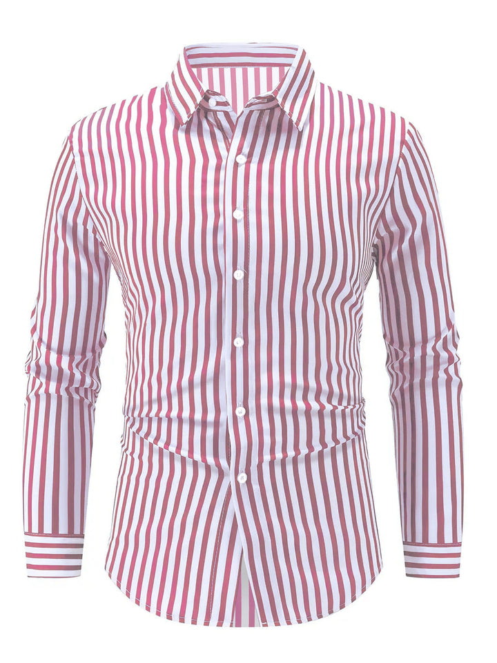 STRIPED LONG SLEEVE SHIRT FOR MEN