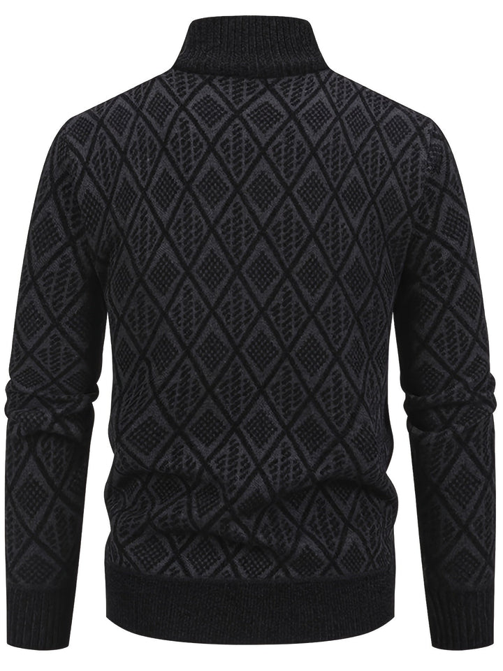 GEOMETRIC KNIT CARDIGAN FOR MEN