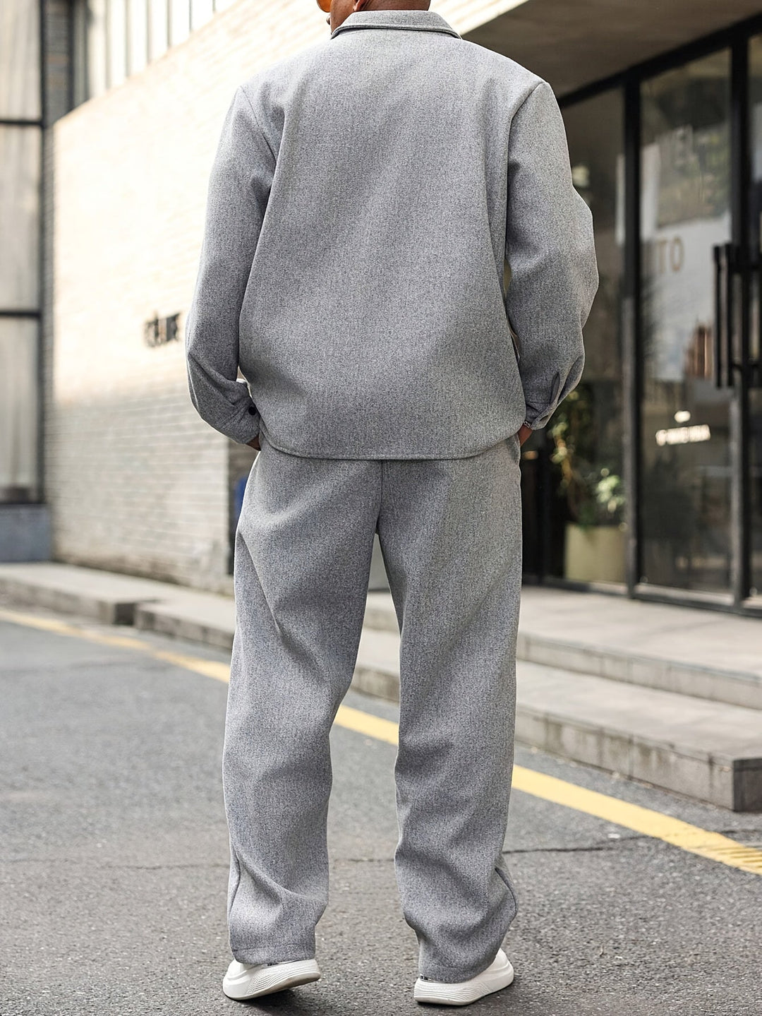 ZIPPER TWO-PIECE SET FOR MEN