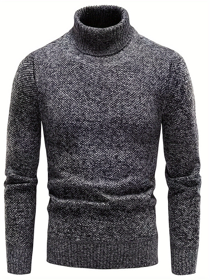 RIB KNIT LAPEL SWEATER FOR MEN
