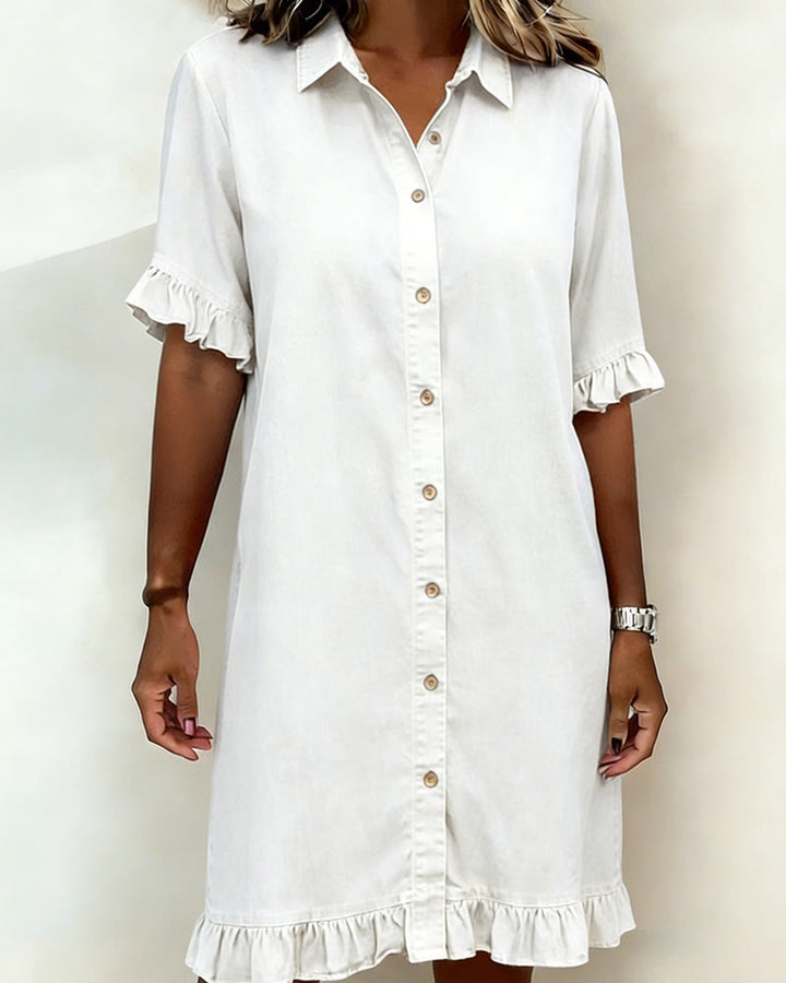 BEAUMONT NICE | ROBE MIDI EN DENIM MODERNE POUR FEMME
