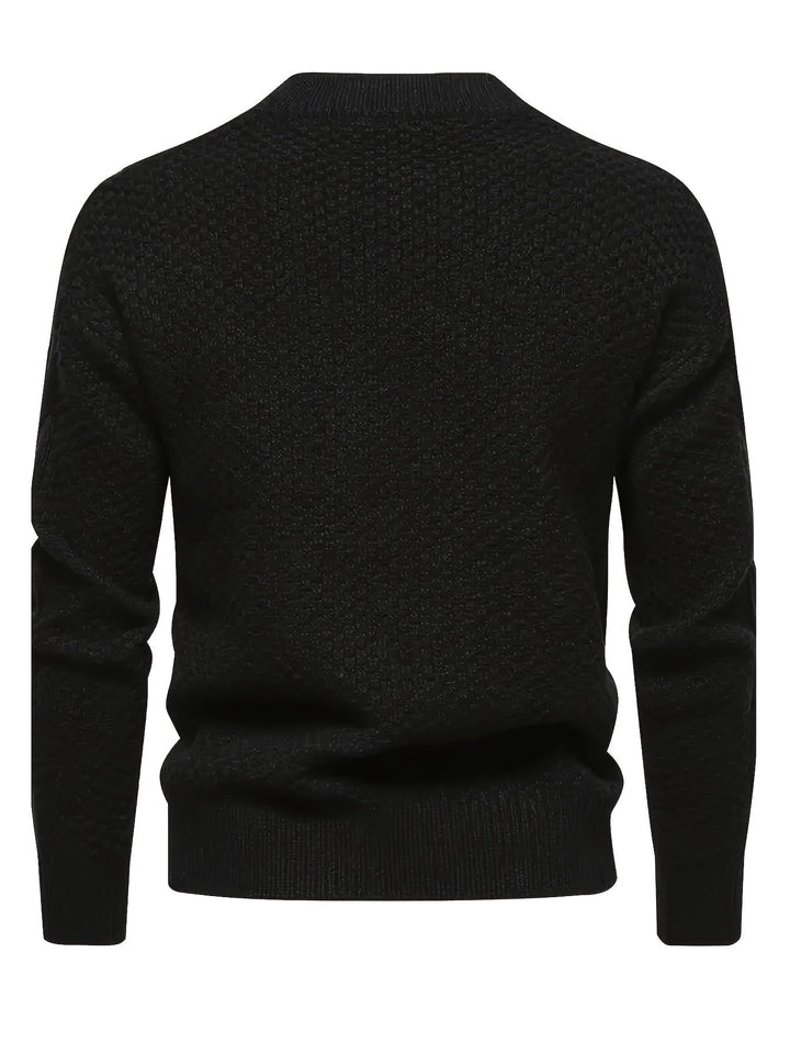 CABLE KNIT CREW NECK SWEATER FOR MEN