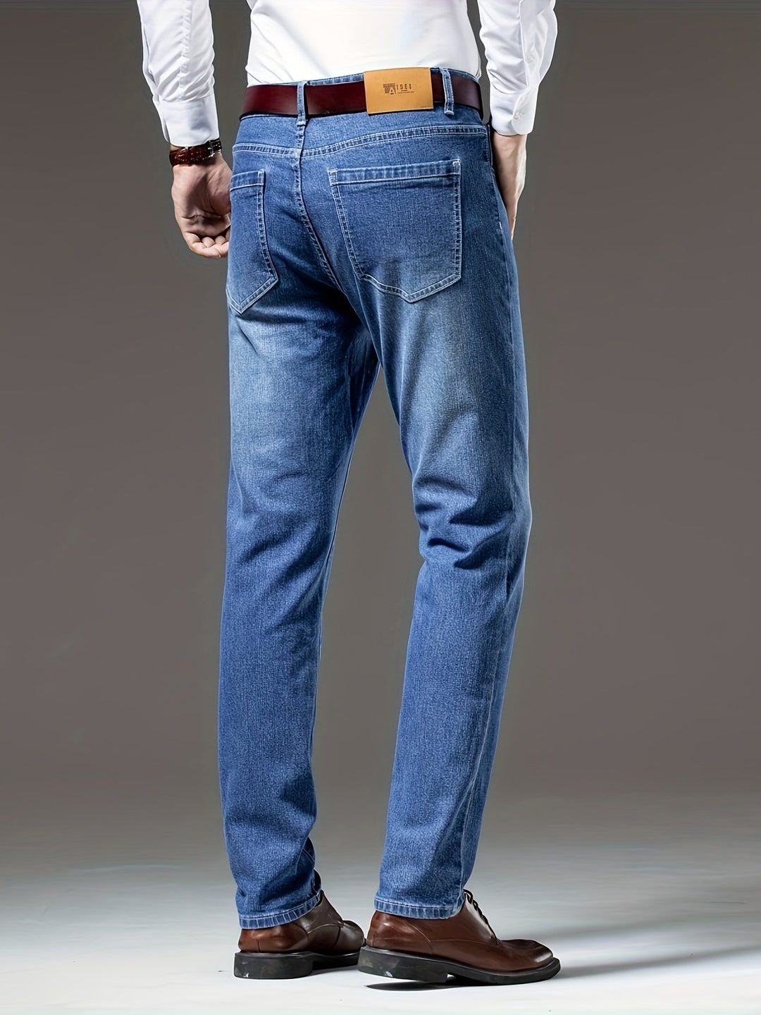 WASHED DENIM JEANS FOR MEN