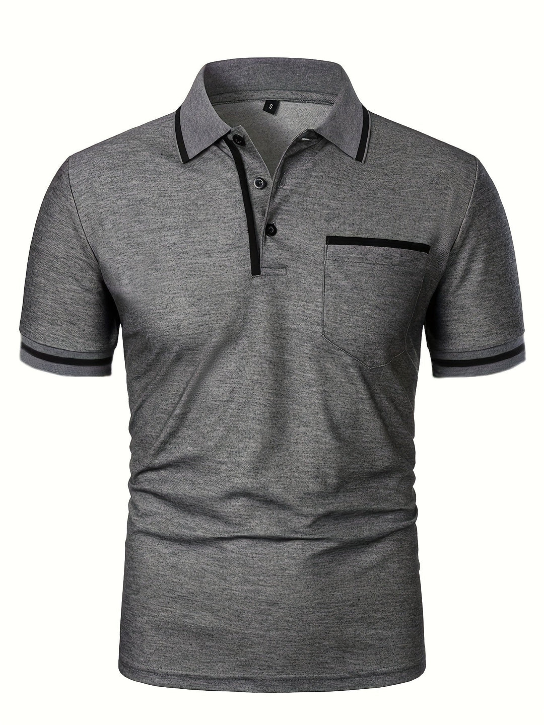 STRIPED KNIT POLO FOR MEN