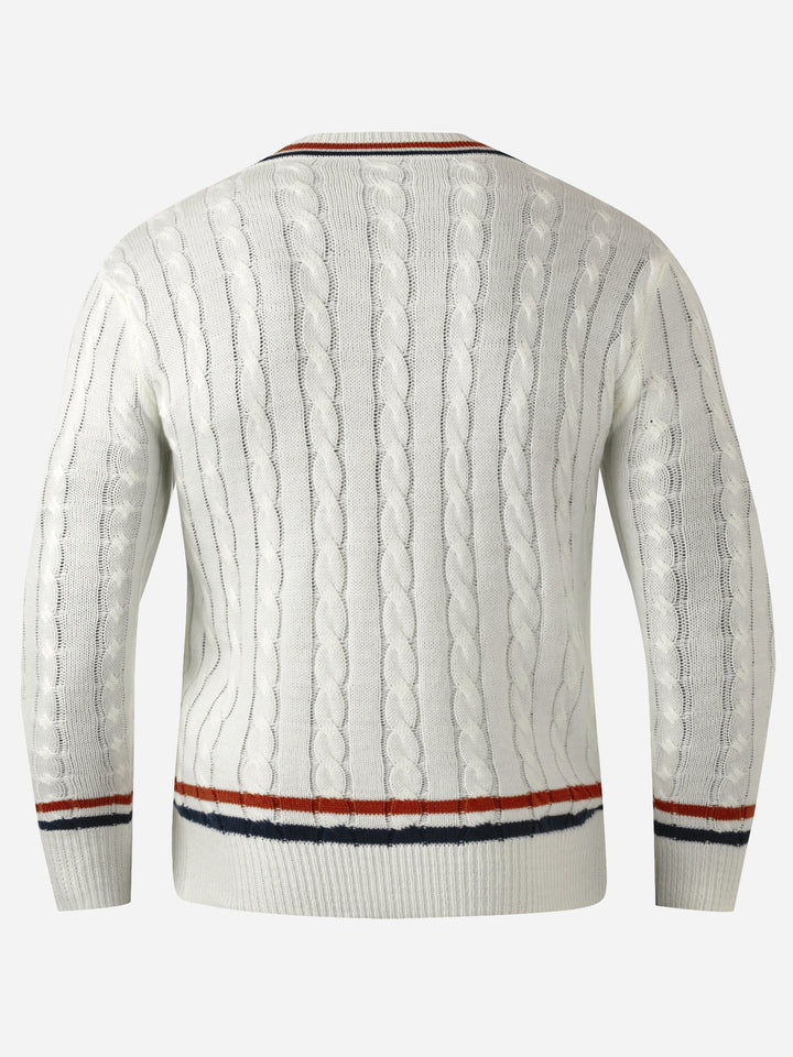 PREPPY V-NECK SWEATER FOR MEN