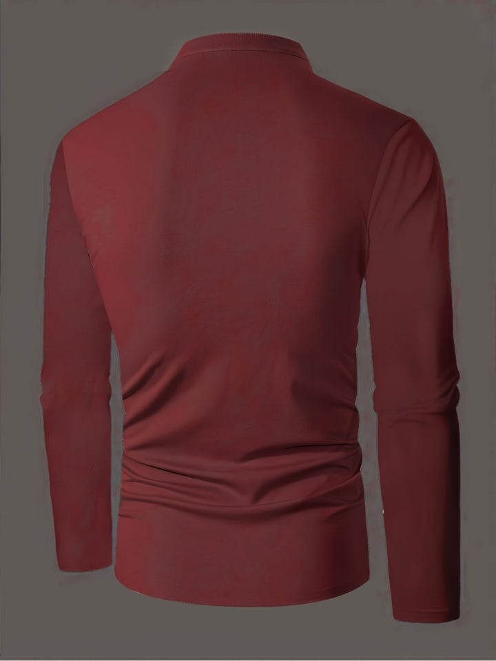 BUTTON-UP POLO SHIRT FOR MEN