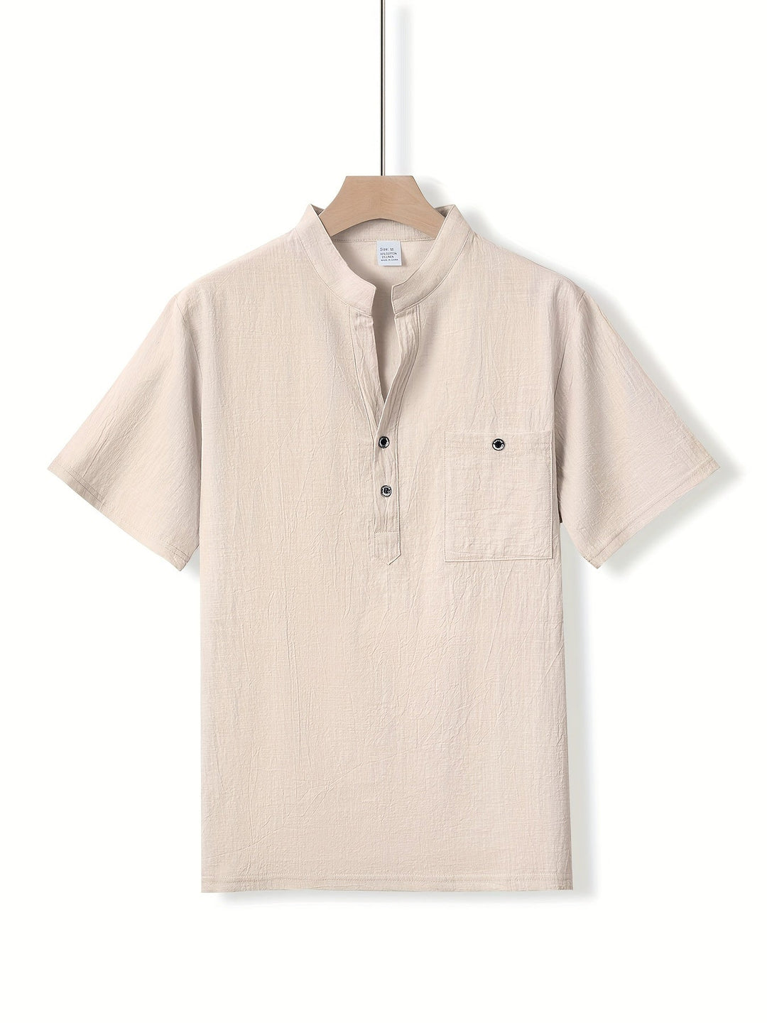 HENLEY COTTON SHIRT FOR MEN