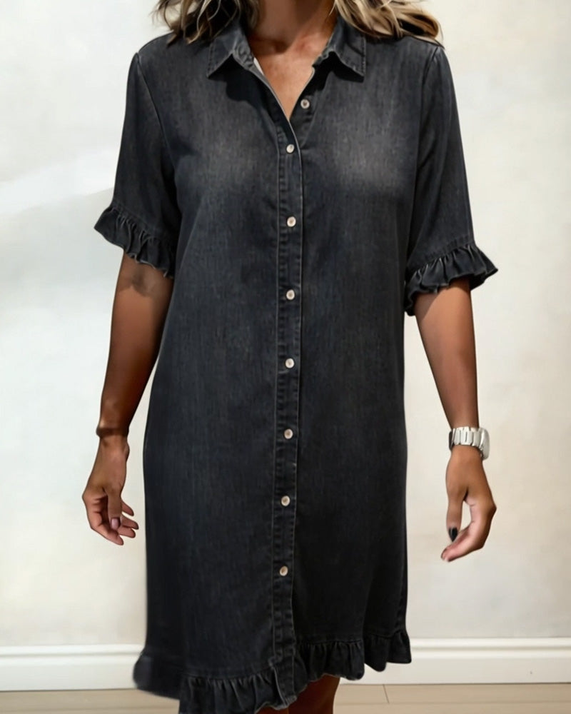 BEAUMONT NICE | ROBE EN DENIM À BOUTONS POUR FEMMES