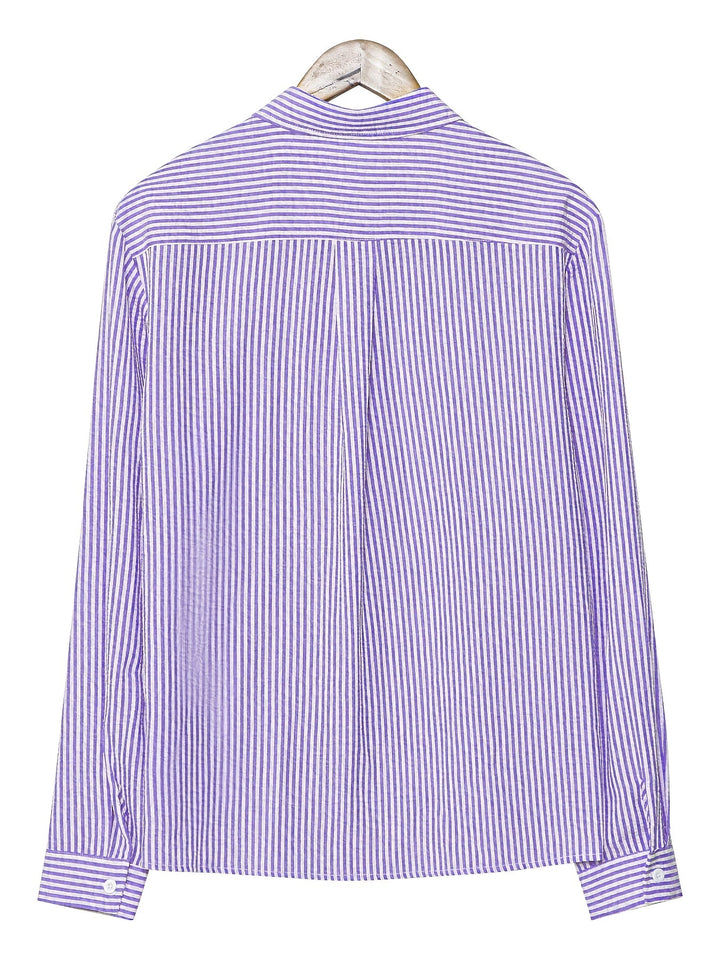 STRIPED WOVEN SHIRT FOR MEN