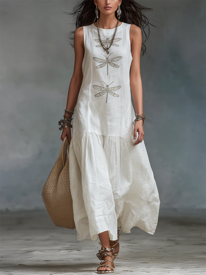 BEAUMONT NICE | CHIC ROBE MAXI SANS MANCHES POUR FEMMES