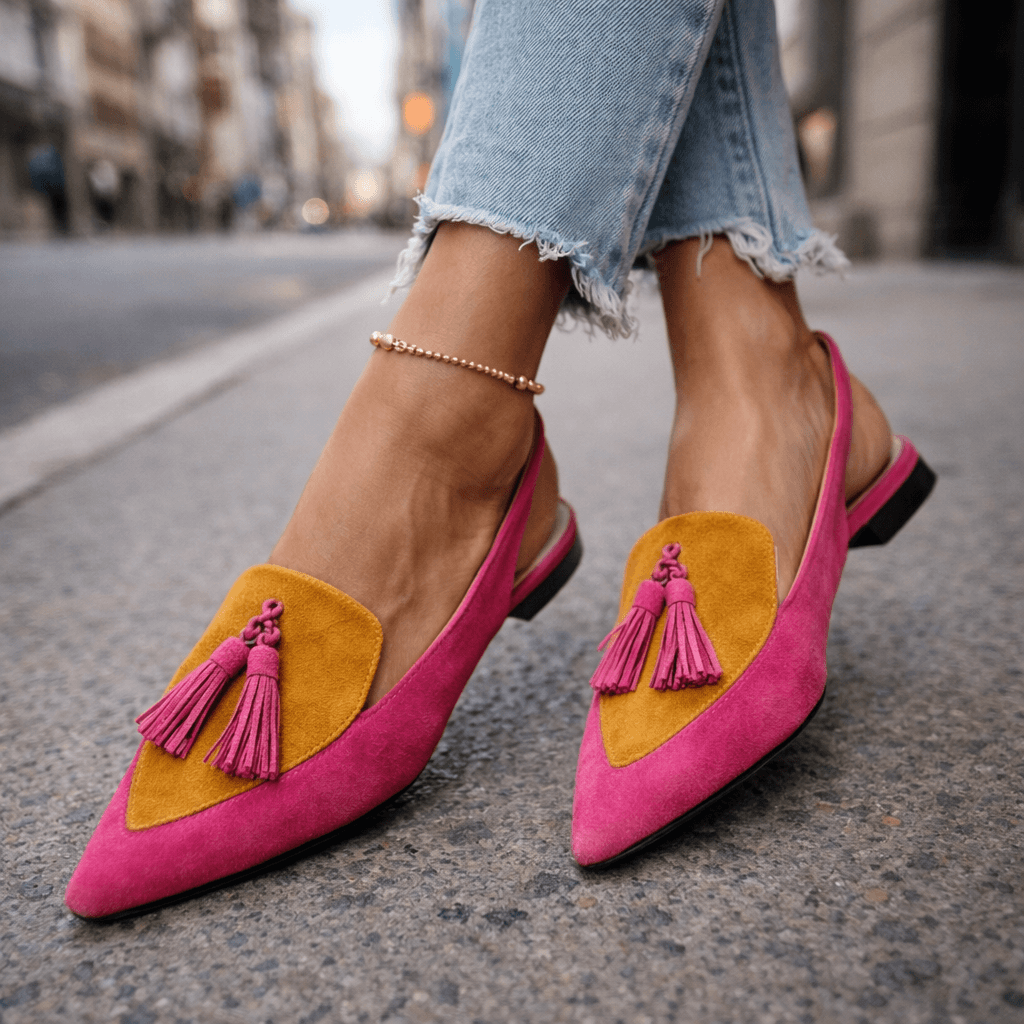 BEAUMONT NICE | SANDALES À BRIDES AVEC FRANGES POUR FEMMES