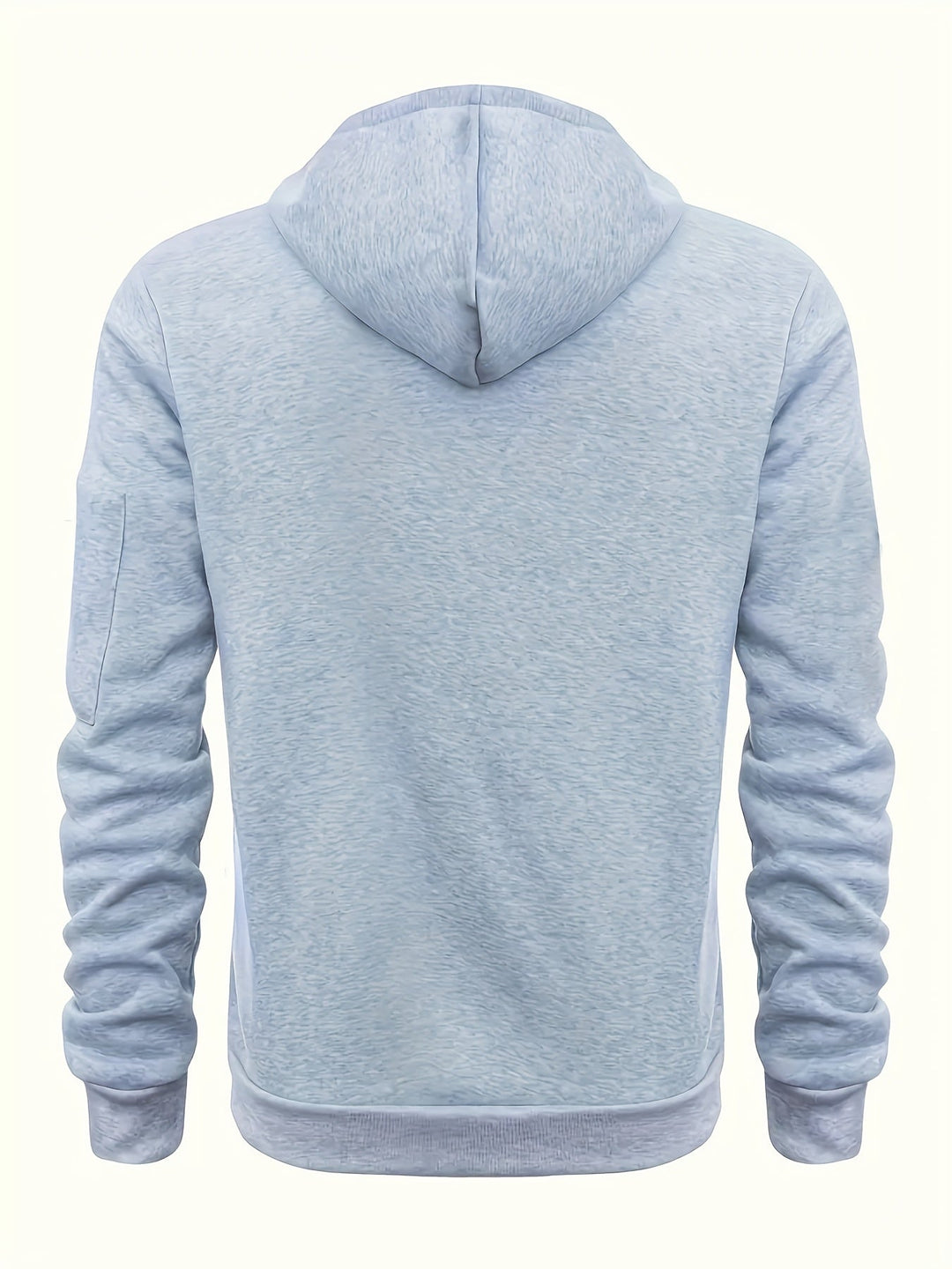 SOLID ZIP HOODIE FOR MEN